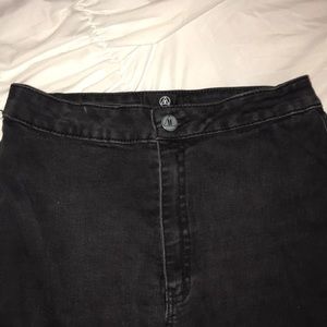 High waisted black MISGUIDED jeans